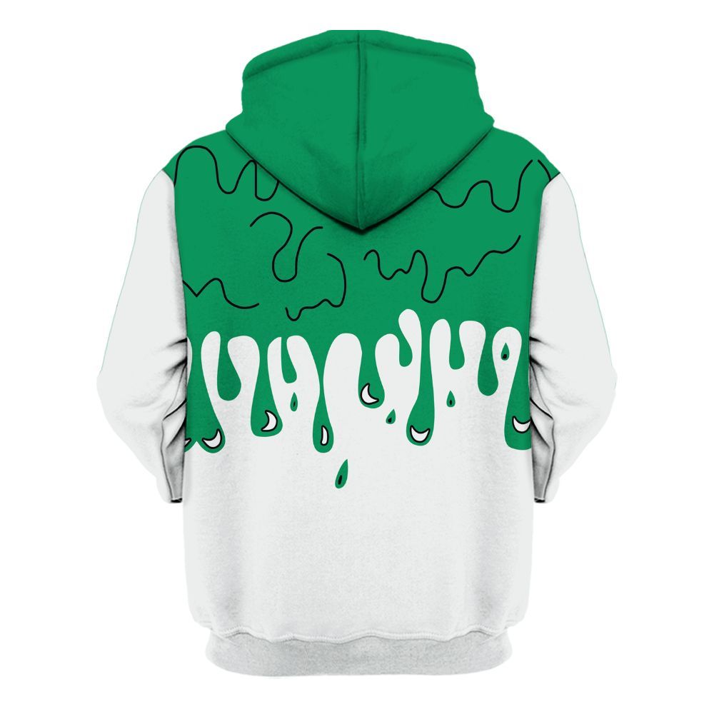 Hoodie To Match Mid Lucky Green 1s - Snake Trust No One Drip All Over Print