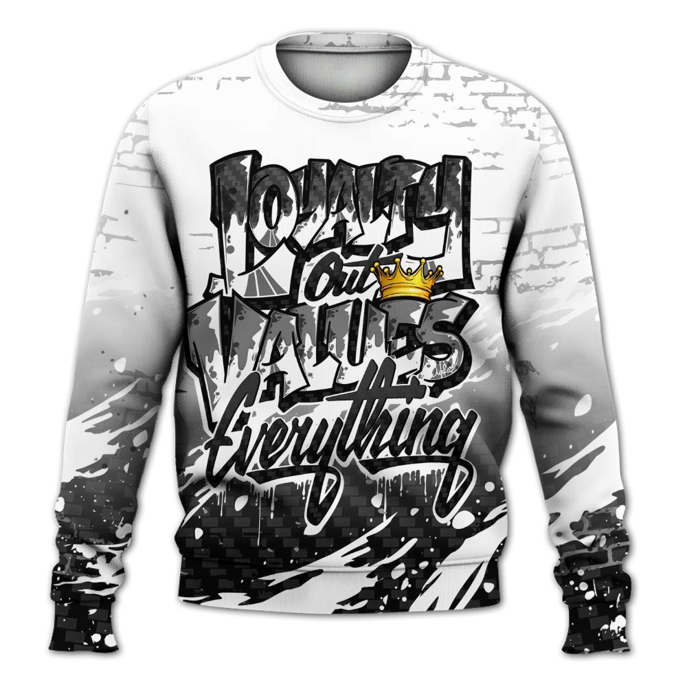 Sweatshirt To Match Kobe 9 EM Protro Halo - Values Of Loyalty Drip All Over Print