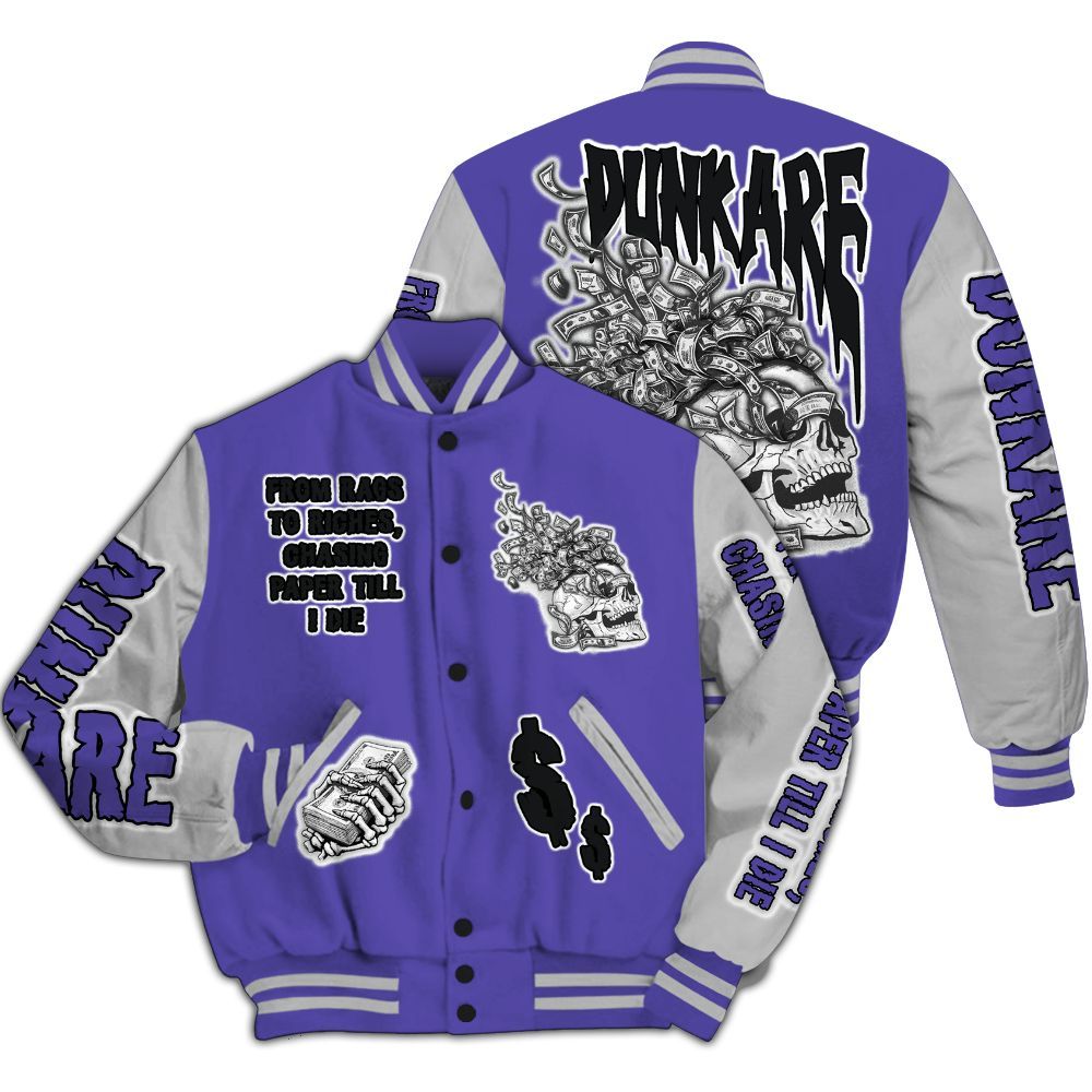 Varsity Jacket To Match Retro Concord 5s - From Rags To Riches All Over Print