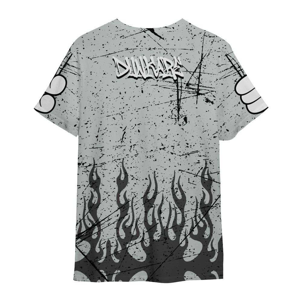 Shirt To Match Black Wolf Grey 12s - Stand Business Graffiti All Over Print