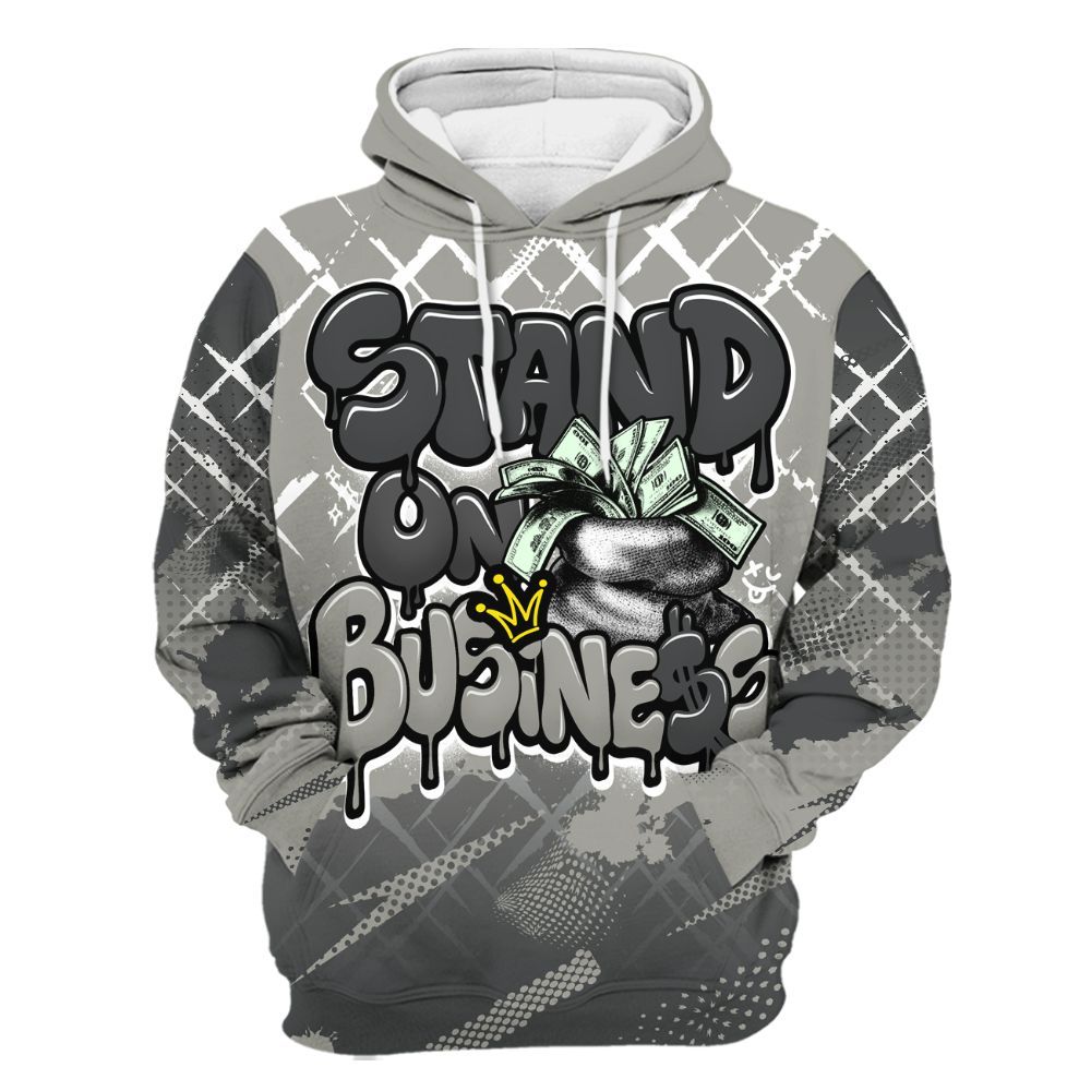 Hoodie To Match High Satin Shadow 1s - Halftone Stand Business Dripping All Over Print