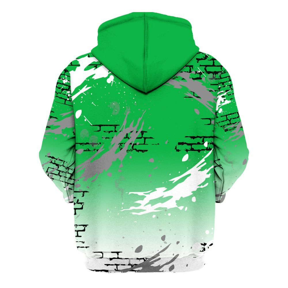 Hoodie To Match Lucky Green 5s - Values Of Loyalty Drip All Over Print