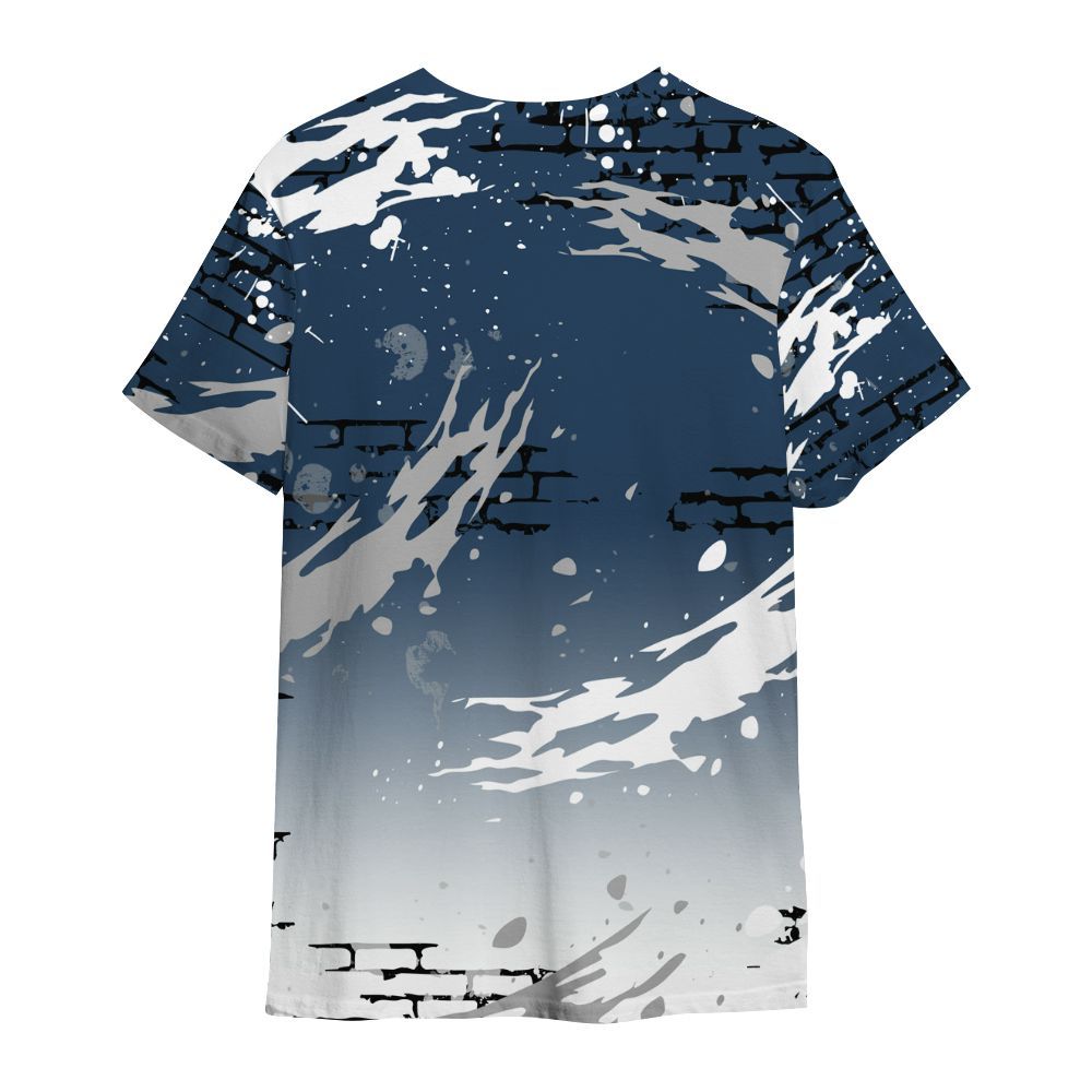 Shirt To Match Retro French Blue 2025 12s - Values Of Loyalty Drip All Over Print