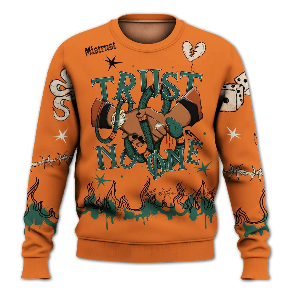 Sweatshirt To Match Dunk Low Ceramic - Trust No One Snake-Bite Doodle Crayon All Over Print