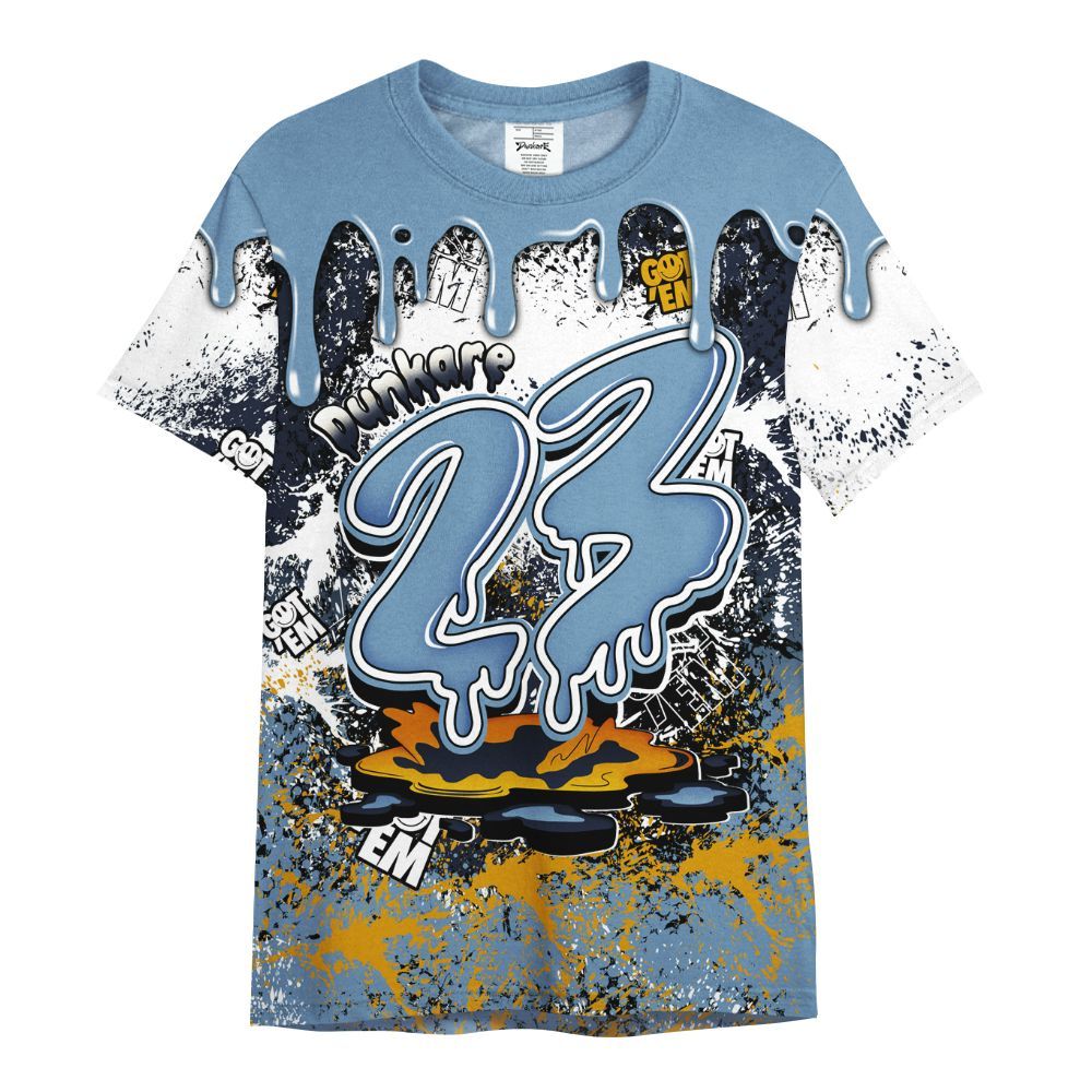 Shirt To Match High OG First In Flight 1s - Dripping 23 Drip All Over Print