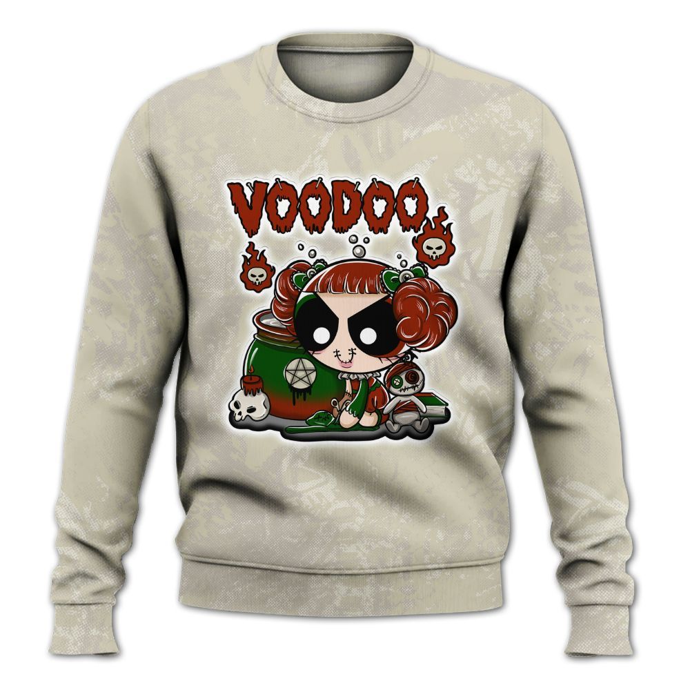 Sweatshirt To Match El Grito 5s - Voodooz Heart Grunge All Over Print