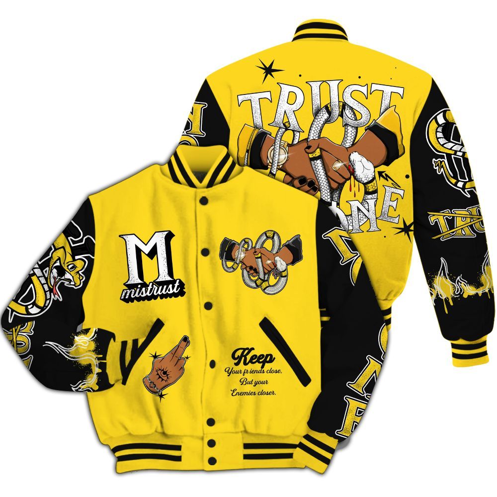 Varsity Jacket To Match Retro Thunder 4s - Trust No One Snake-Bite Street Style All Over Print