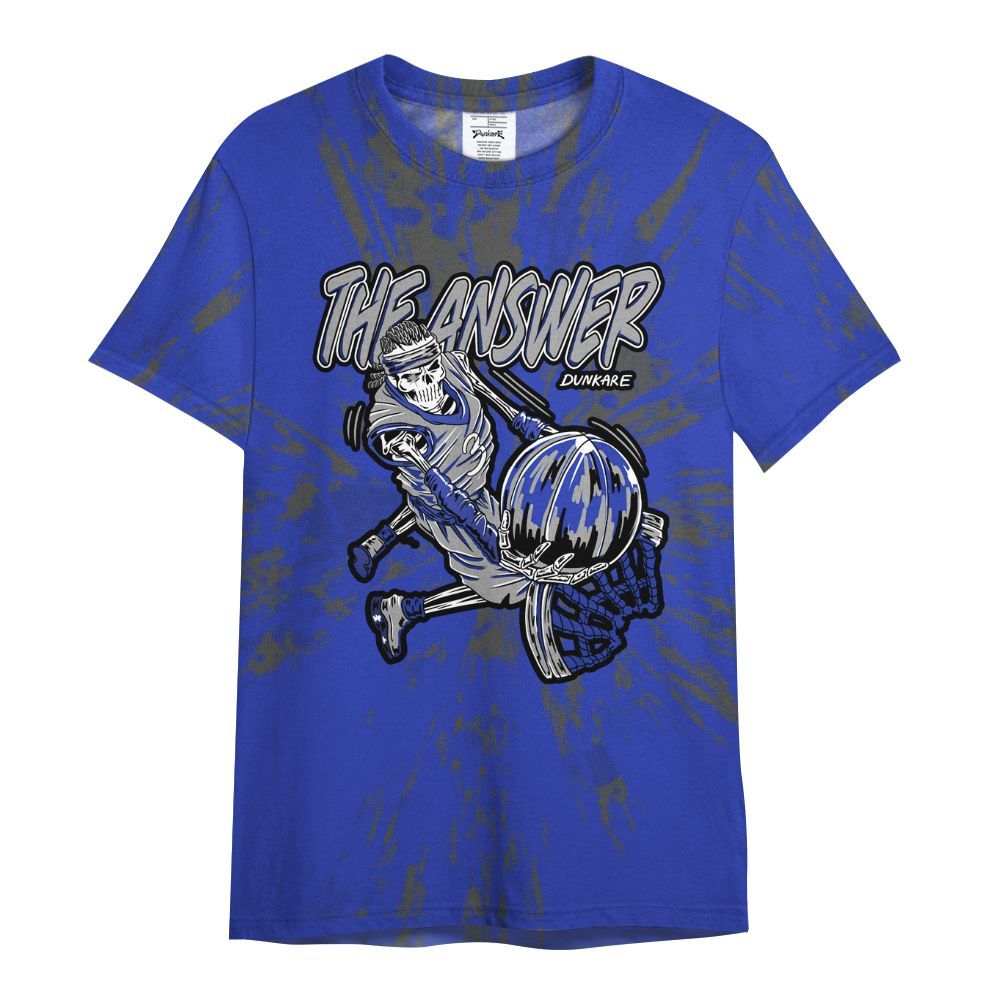 Shirt To Match Air Max Plus Black Racer Blue - The Answer Skeleton Luxury All Over Print