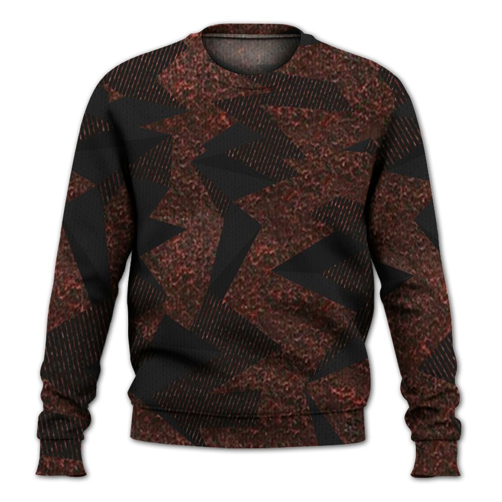Knitted Sweater To Match Air Force 1 Low Halloween Skull 2024 - Geometric Camouflage Pattern