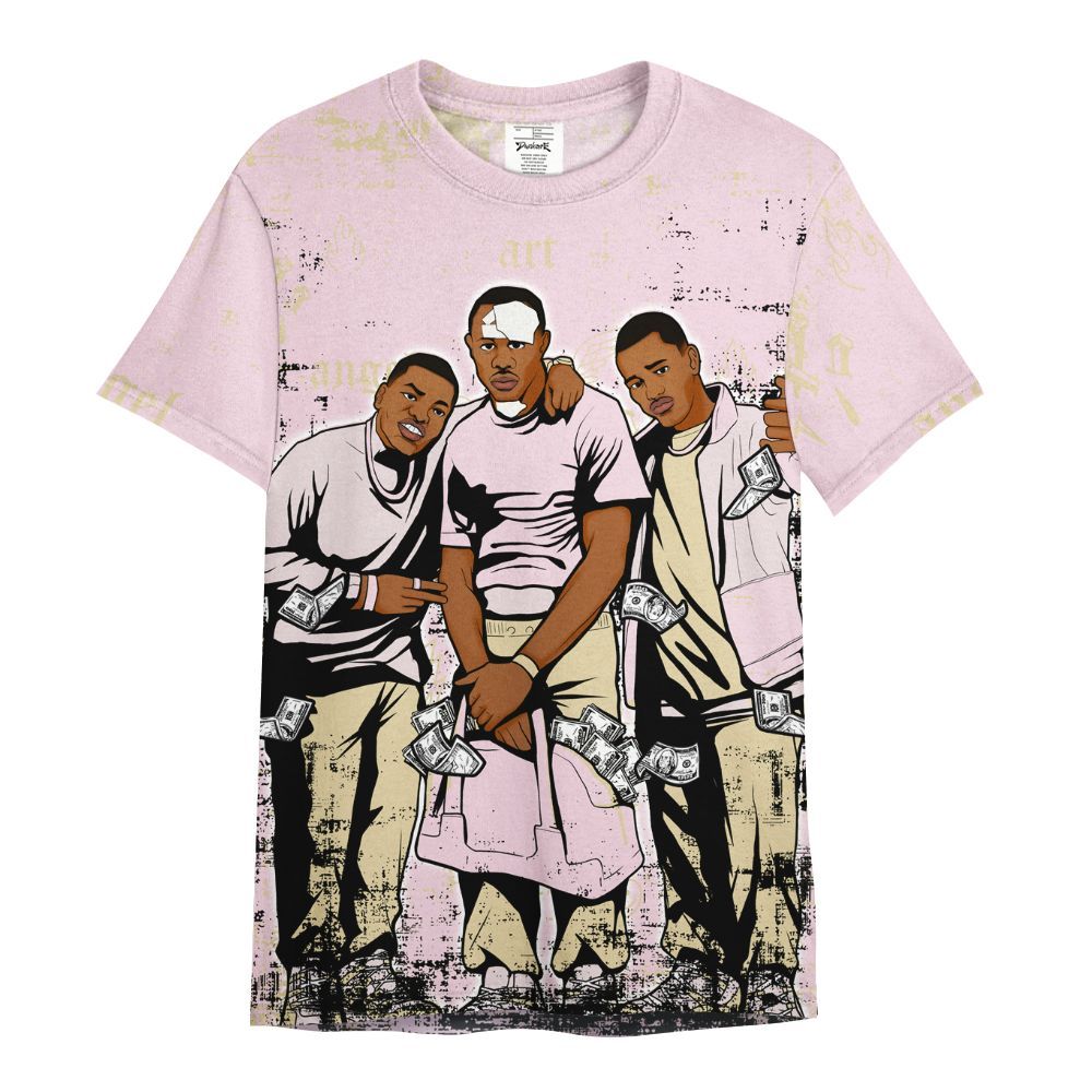 Shirt To Match Denim Iced Carmine 4s - Paid In Full Money All Over Print