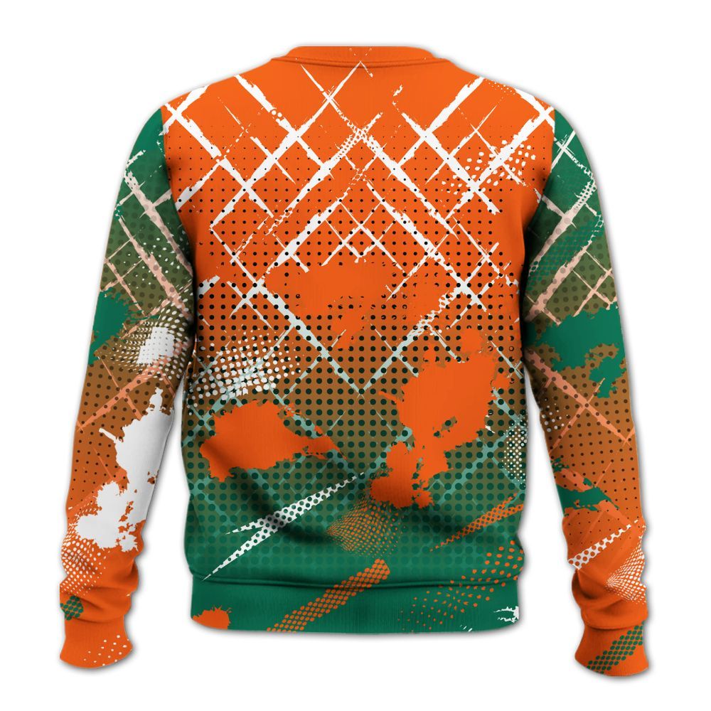 Sweatshirt To Match SoleFly Sail Gorge Green 3s - Halftone Stand Business Dripping All Over Print