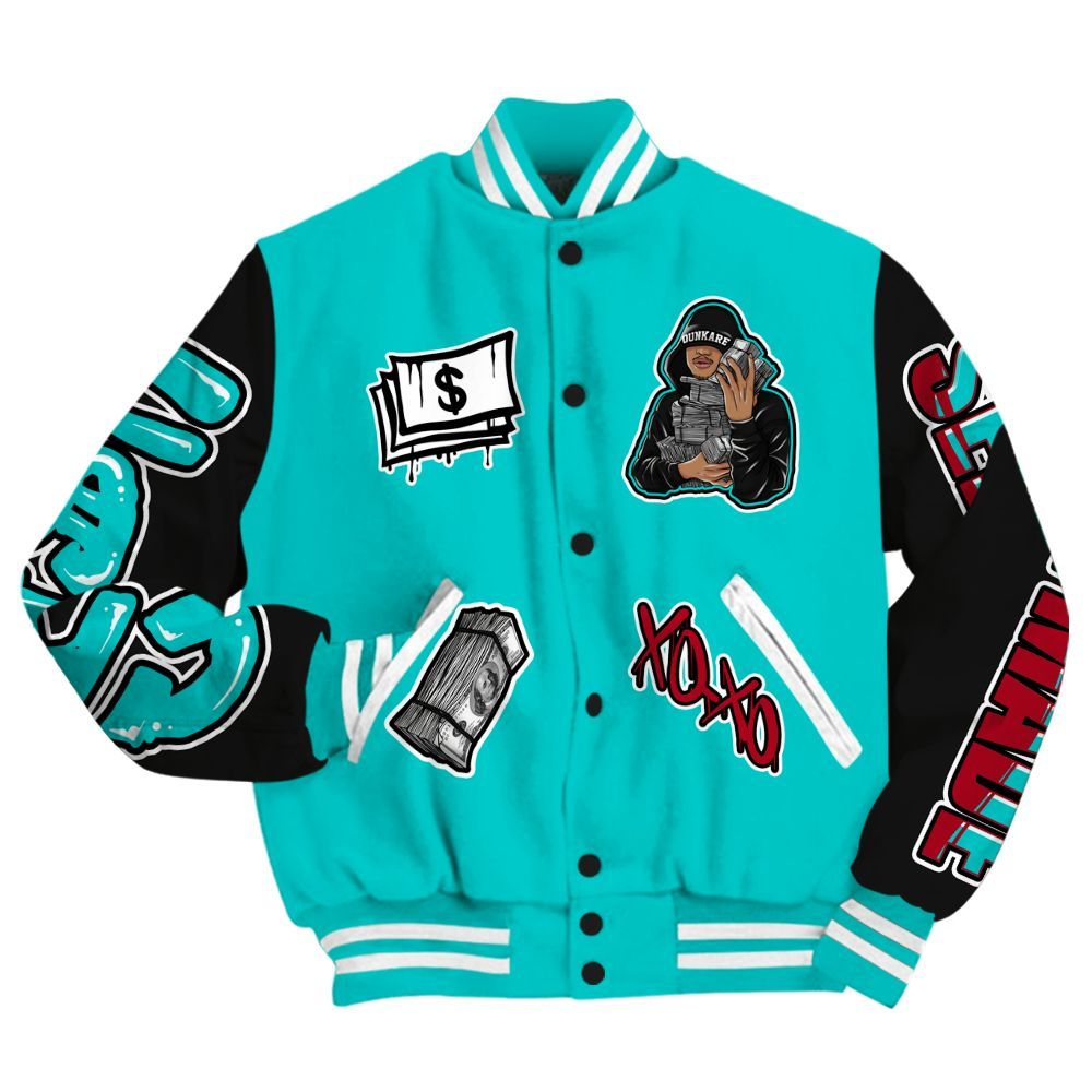 Varsity Jacket To Match Air Griffey Max 1 Freshwater - Selfmade Unique All Over Print