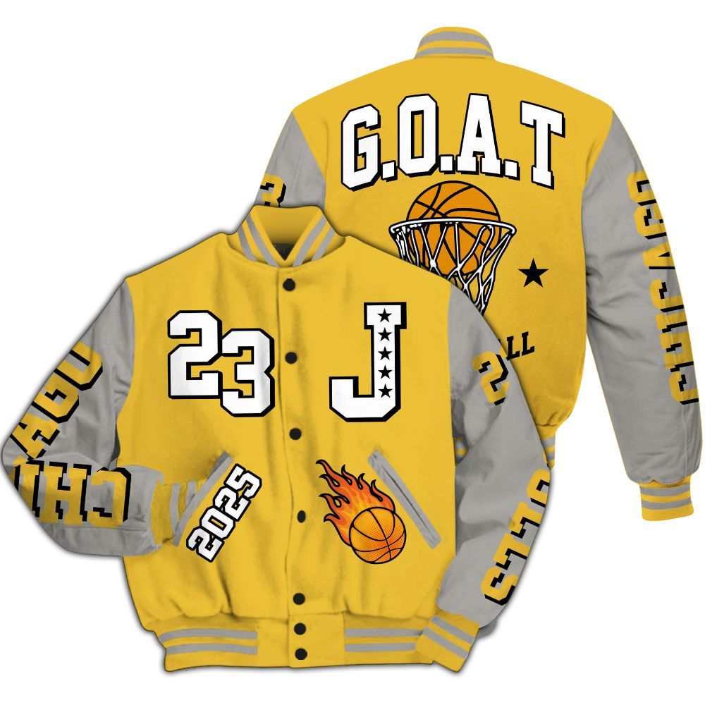 Varsity Jacket To Match Low Yellow Python 11s, DS_NAME All Over Print