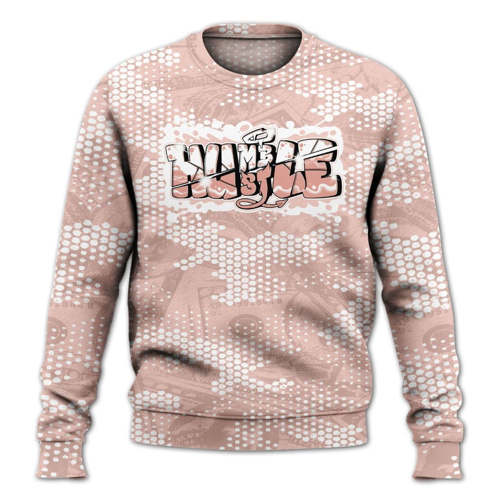 Sweatshirt To Match Low Legend Pink 11s - Humbled Hustles Graphic Banknotes All Over Print