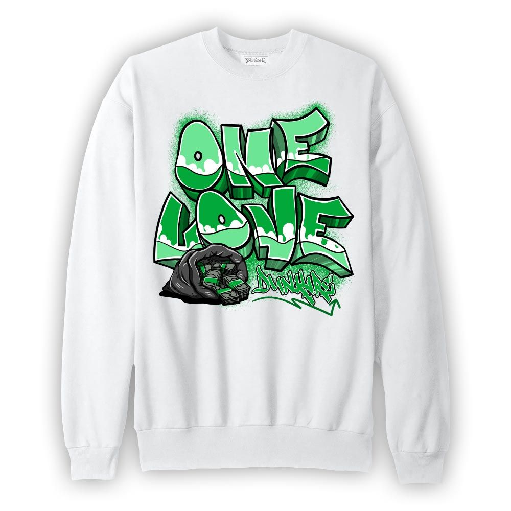 Sweatshirt To match Lucky Green 5s Sweatshirt - One Love Graffiti Graphic