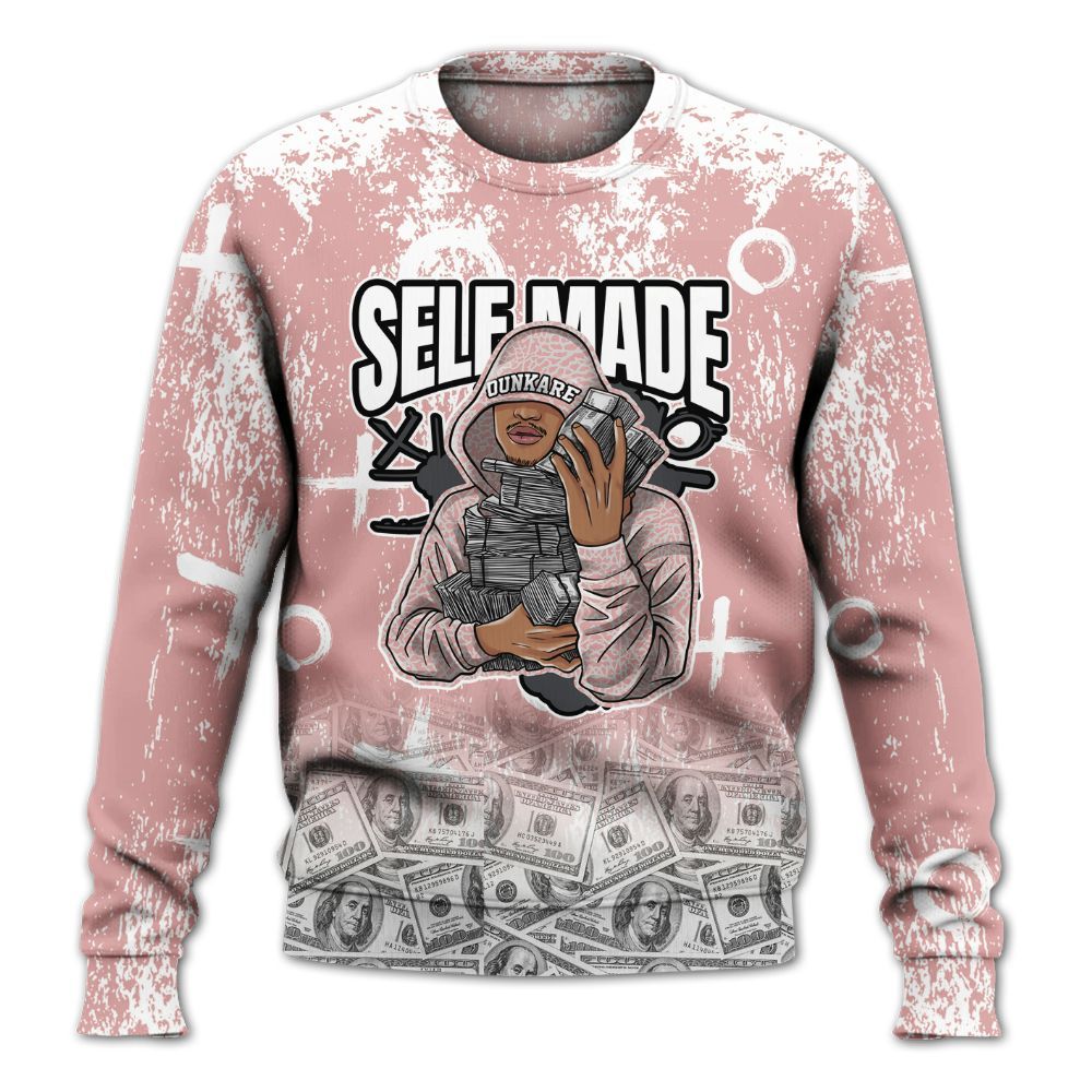 Sweatshirt To Match Red Stardust 3s - Selfmade Unique Drip All Over Print