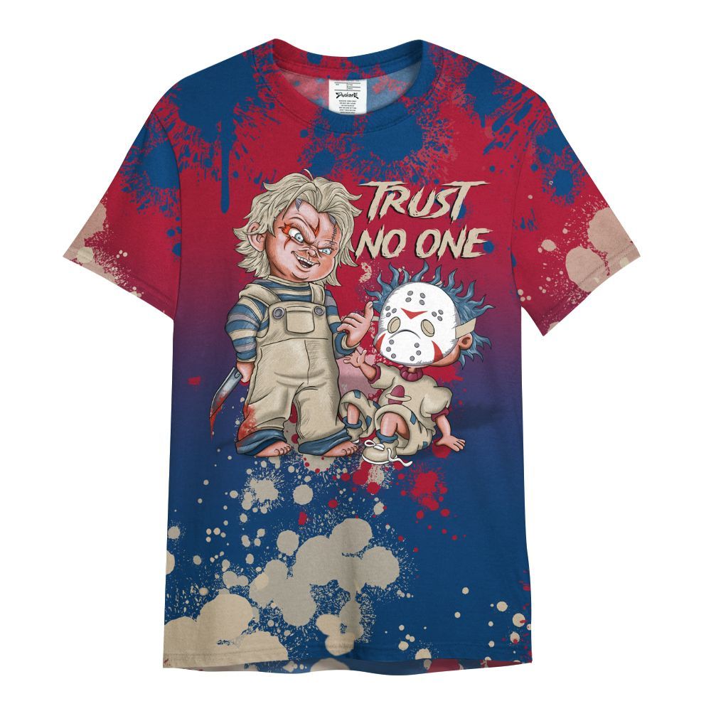 Shirt To Match Rare Air 4s - Trust No One Scary All Over Print