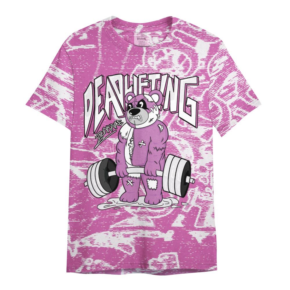 Shirt To Match Hyper Violet 4s - Deadlifting Bear Avant-garde Shirt Unisex