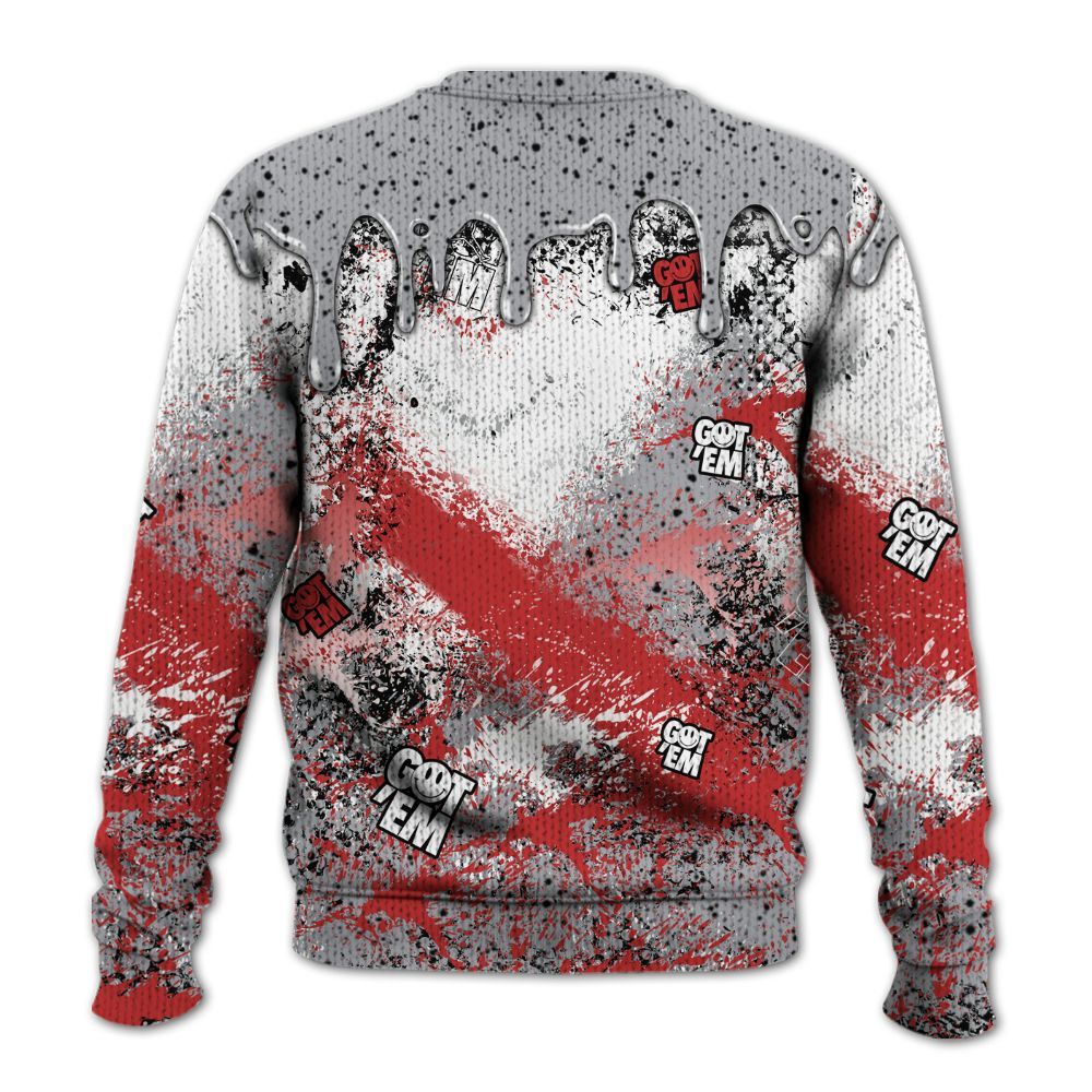 Knitted Sweater To Match White Cement 4s - Dripping 23 Drip