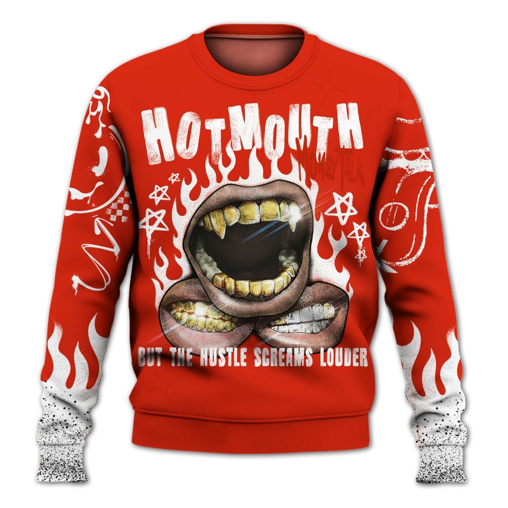 Sweatshirt To Match Retro Cherry 11s - Mouth Burning Street Style All Over Print