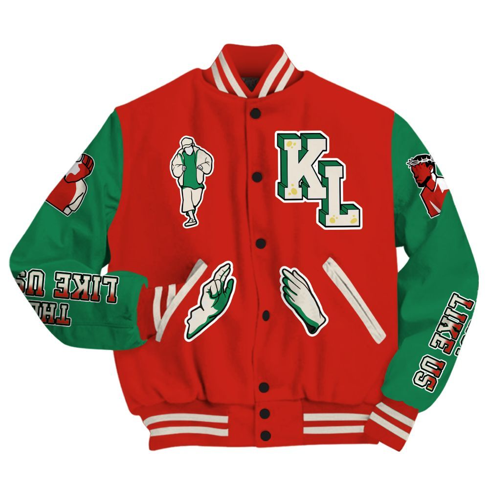 Varsity Jacket To Match Retro El Vuelo 3s - Dislike Us Graphic All Over Print