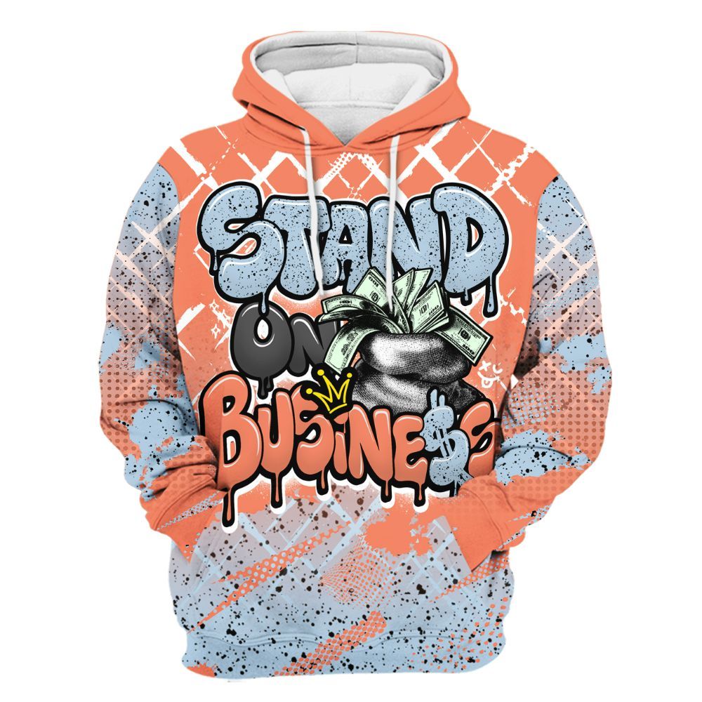 Hoodie To Match DJ Khaled Crimson Bliss 5s - Halftone Stand Business Dripping All Over Print