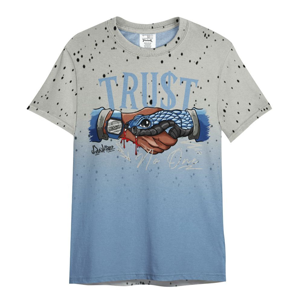 Shirt To Match University Blue 4s - Snake Trust No One Drip All Over Print