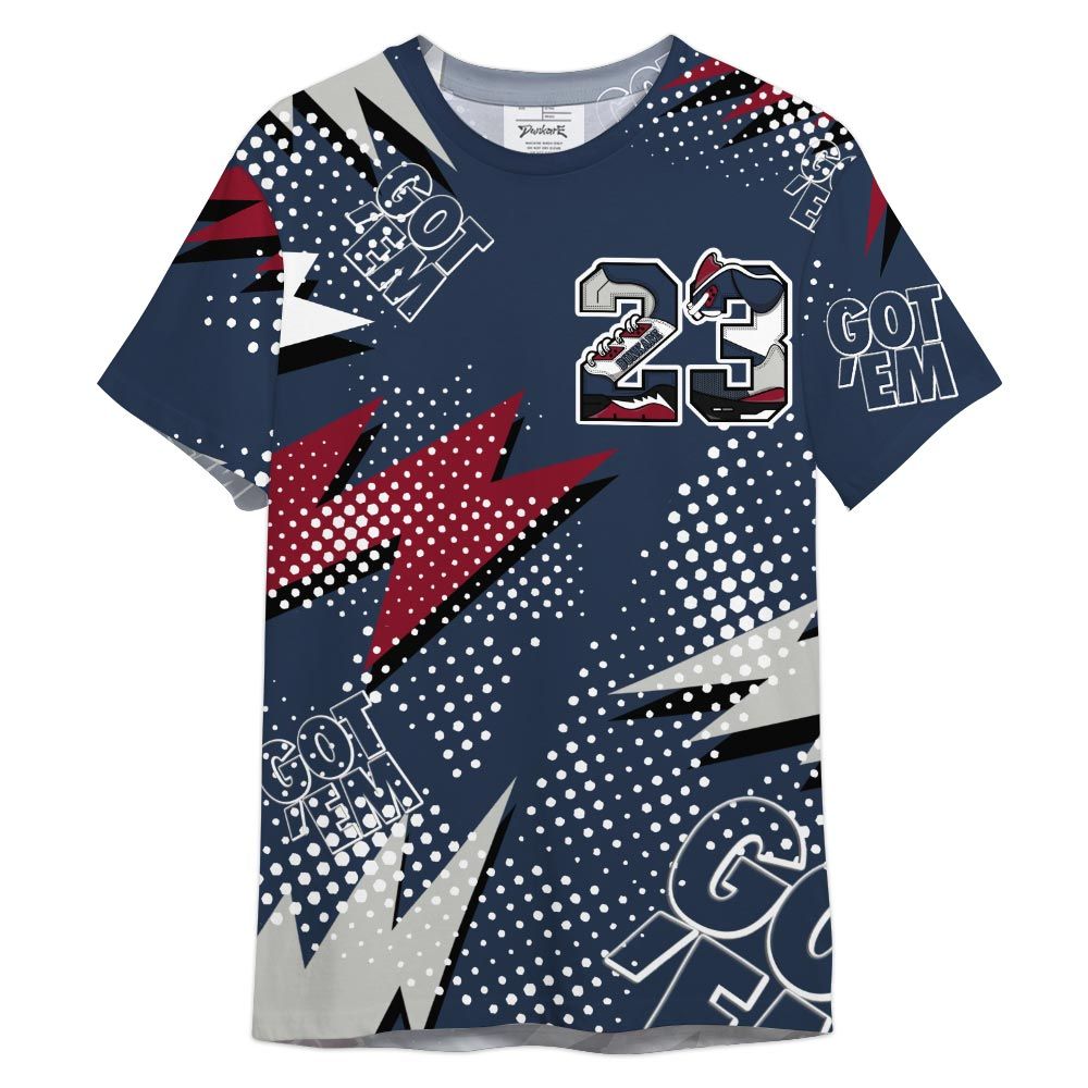 Shirt To Match Retro Olympic 6s - Custom Name Number 23 5s Shirt Outfit 1405 HDT