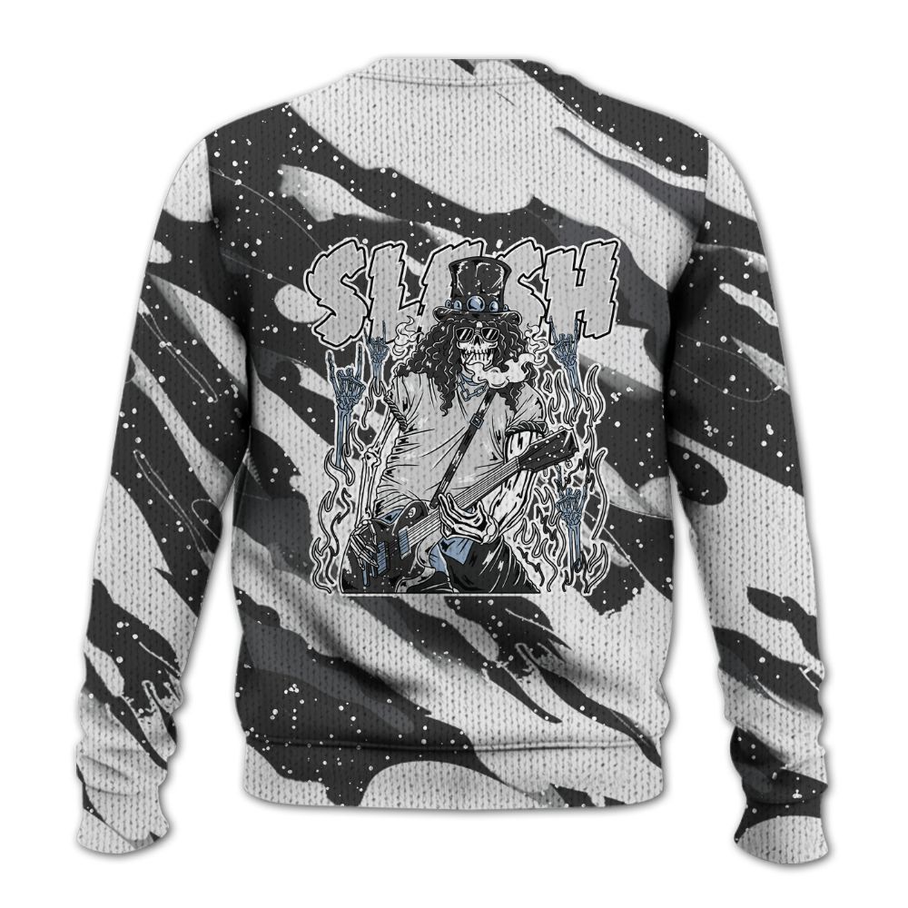 Knitted Sweater To Match Reverse Oreo 6s - Slash Skeleton Colored