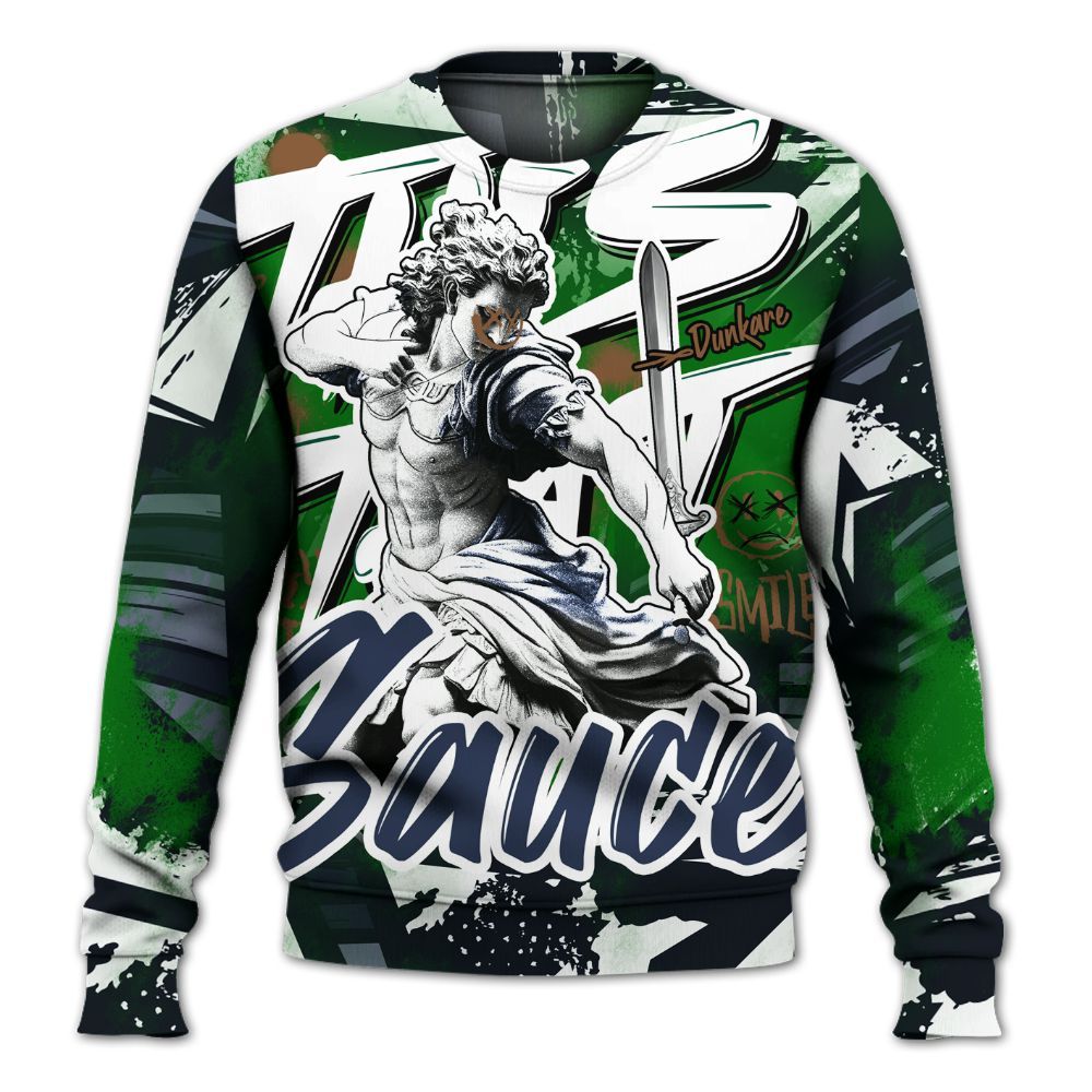 Sweatshirt To Match Midnight Navy 13s - This That Sauce Retro All Over Print