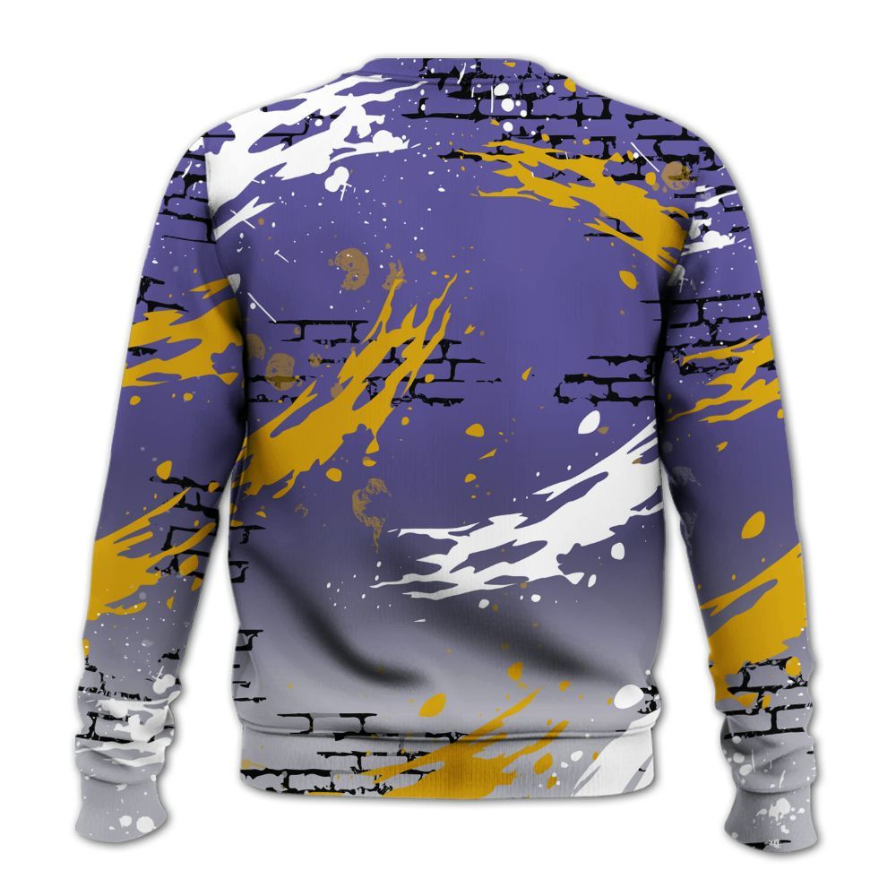 Sweatshirt To Match Lakeshow 4s - Values Of Loyalty Drip All Over Print