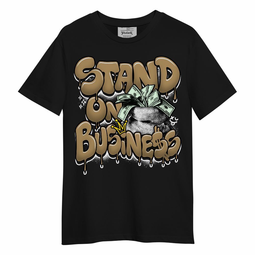 Shirt To Match High OG Black Metallic Gold 1s - Stand Business Unisex Shirt