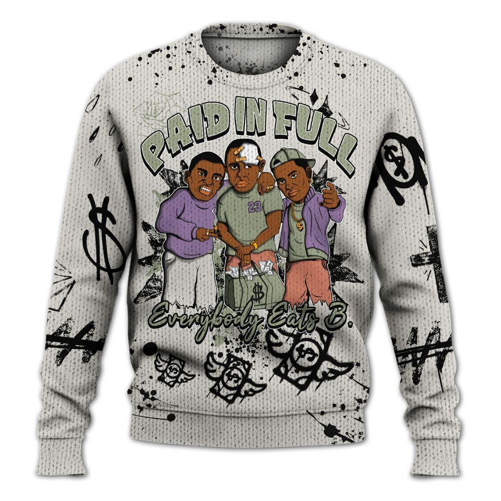 Knitted Sweater To Match Dunk Low Floral Swoosh 2025 - Everybody Paid In Full Crayon