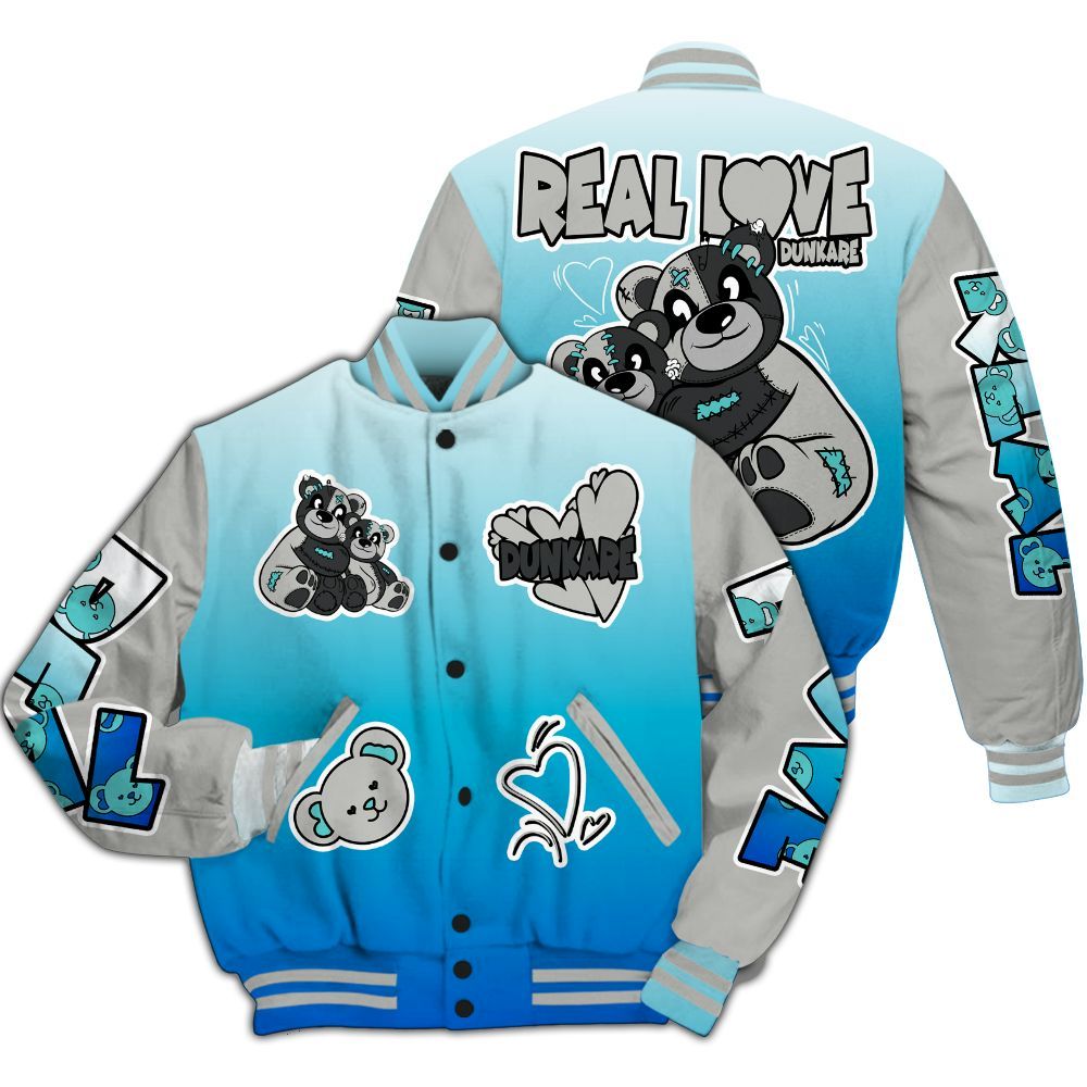 Varsity Jacket To Match Air Max One Block Down Blue - Sincere Fondness Bear All Over Print