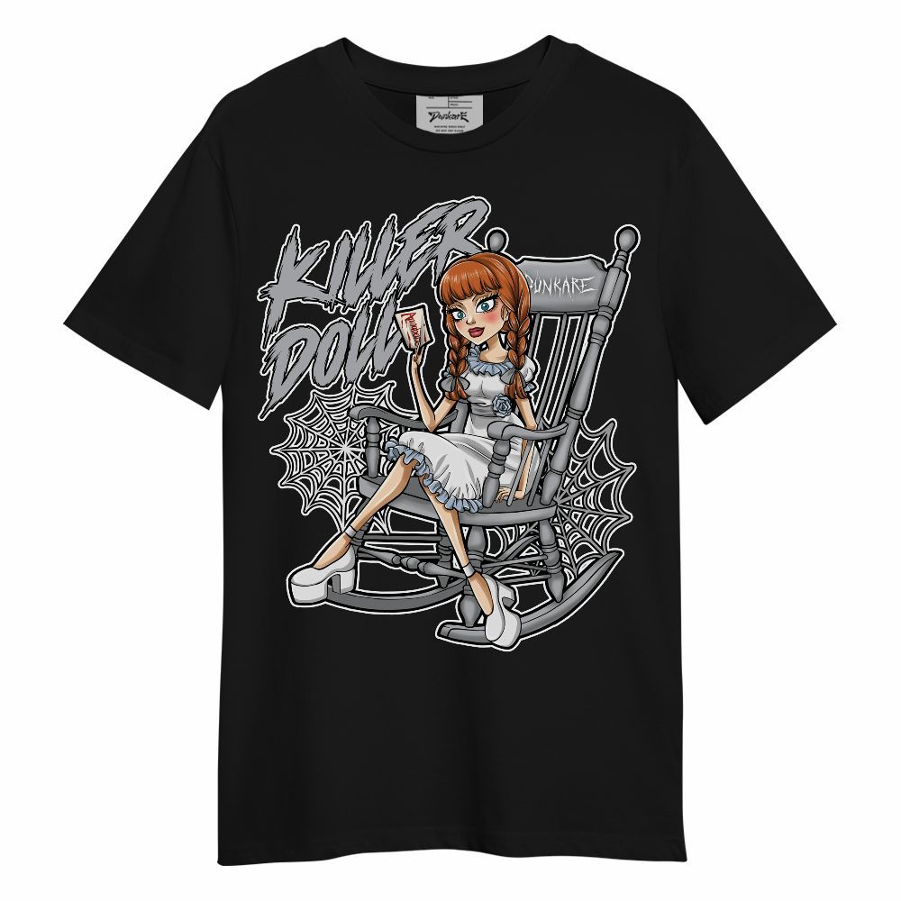 Shirt To Match Low OG Wolf Grey 1s - Killer Doll-A Halloween Unisex Shirt
