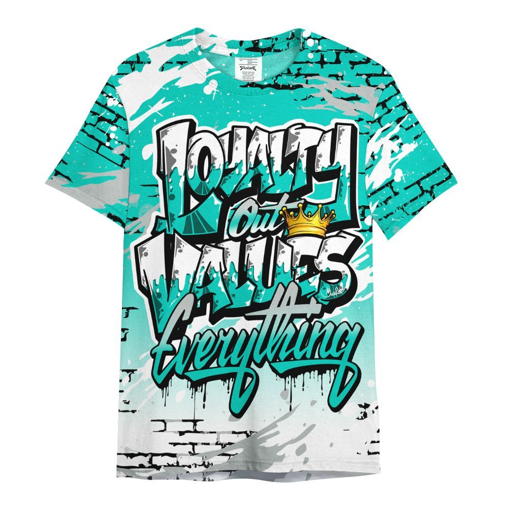 Shirt To Match Air Max 95 Dark Tiffany - Values Of Loyalty Drip All Over Print