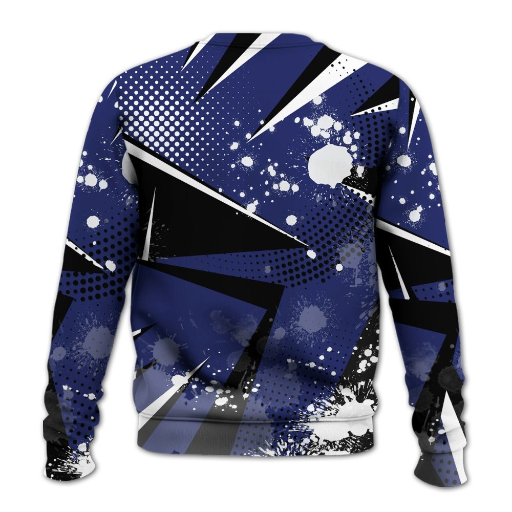 Sweatshirt To Match Midnight Navy 11s - Poly Trust No One Dripping All Over Print