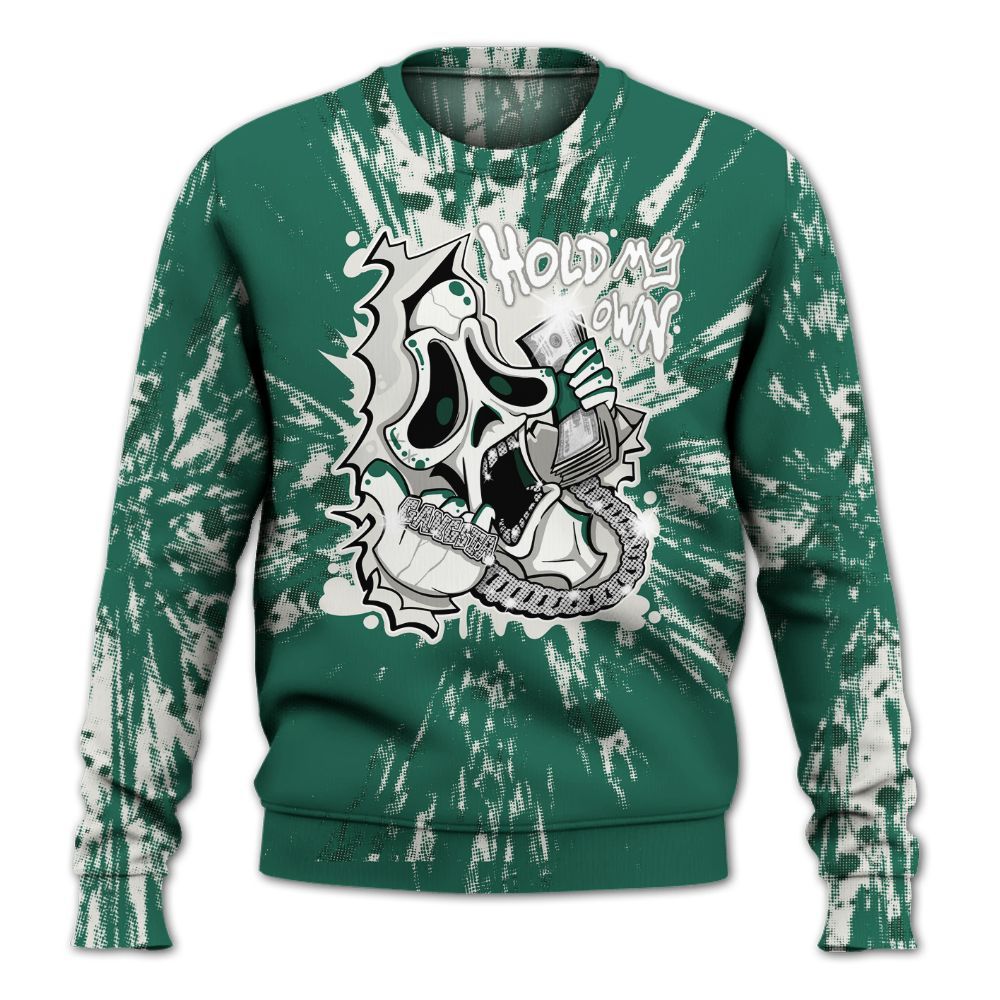 Sweatshirt To Match Oxidized Green 4s - Hold My Own Graphic Halloween All Over Print