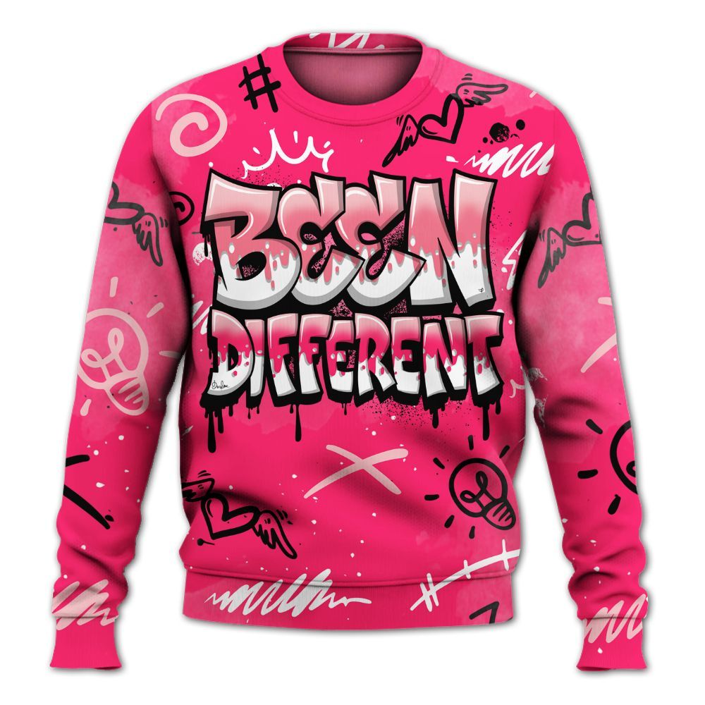 Sweatshirt To Match A'One Hyper Pink Shirt, Drip Been Di2ferent All Over Print