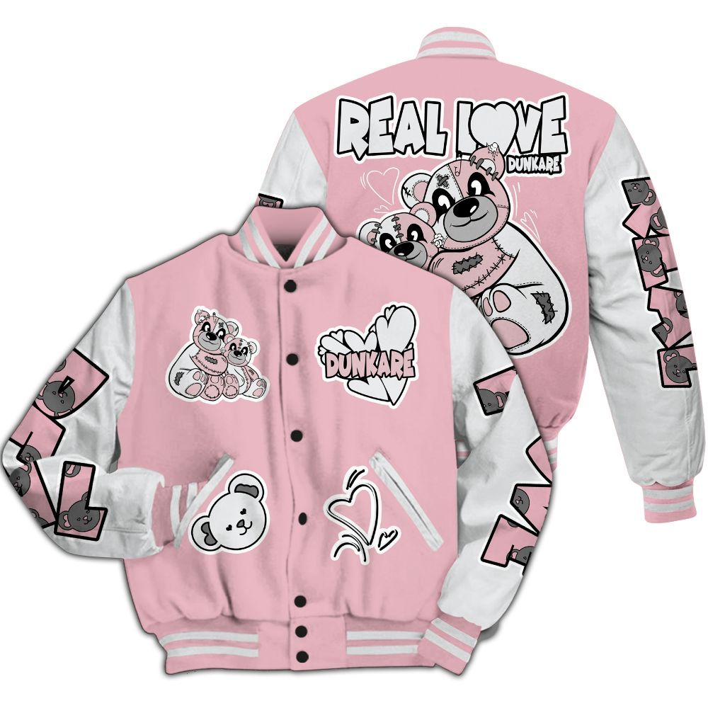 Varsity Jacket To Match Air Max DN Pink Foam - Sincere Fondness Bear All Over Print