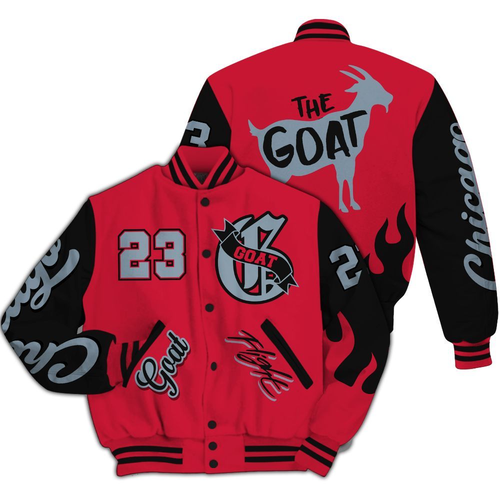 Varsity Jacket To Match Retro Infrared Salesman 6s - The G.O.A.T Streetwear All Over Print