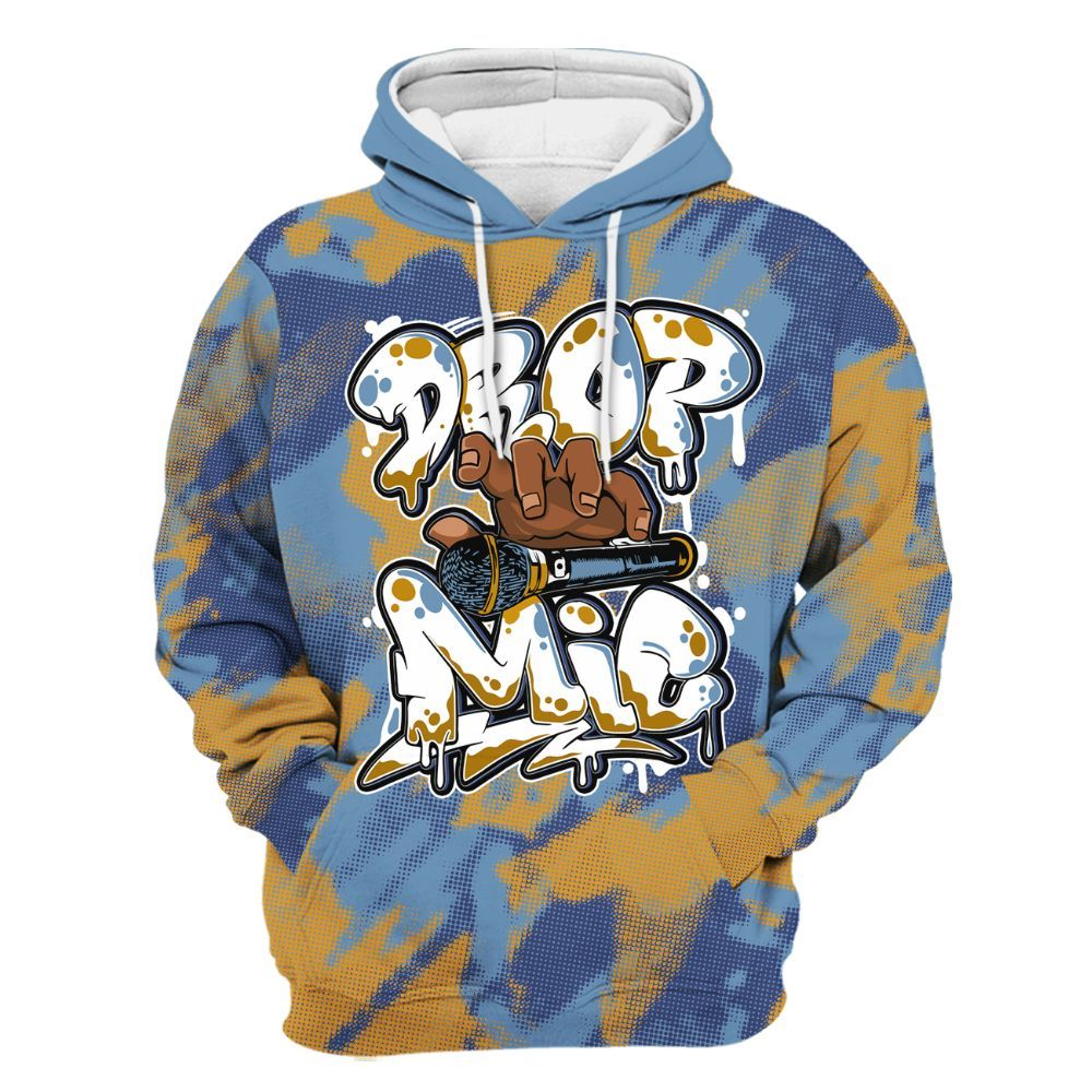 Hoodie To Match High OG First In Flight 1s - Drop Mic Abstract All Over Print