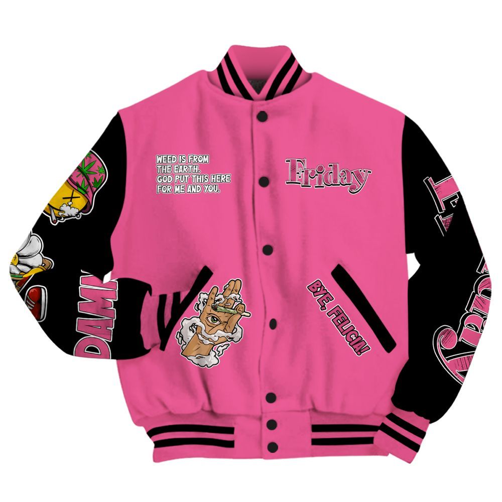 Varsity Jacket To Match Air Max SNDR Hyper Pink - Friday Sneaker Stress Style All Over Print
