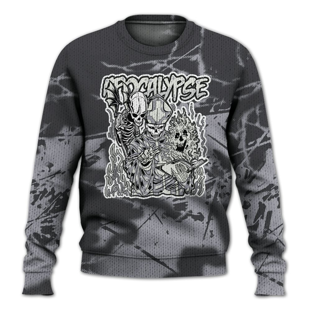 Knitted Sweater To Match Fear 4s - Apocalypse Skeleton Profound