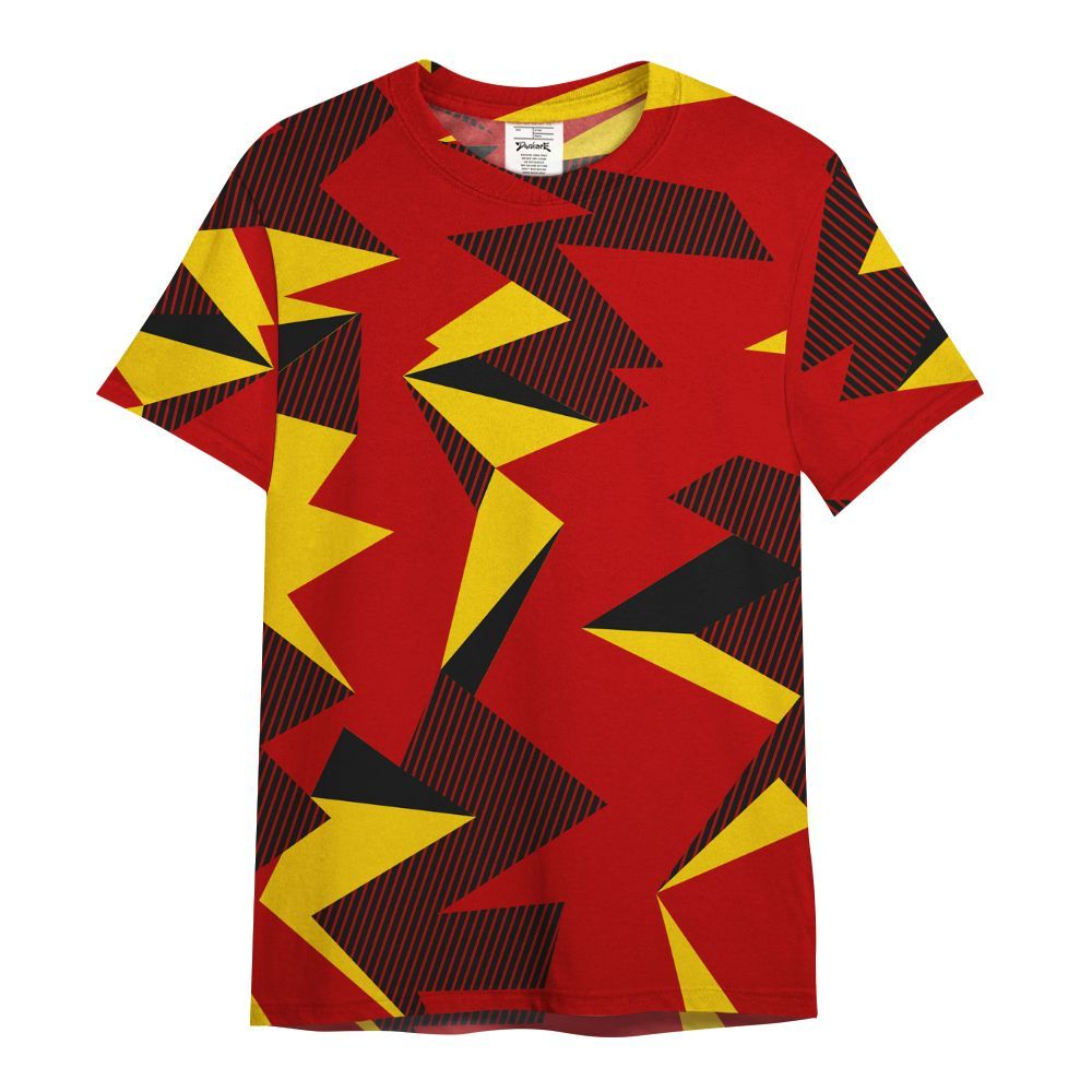 Shirt To Match Low Lucky Cat 1s - Geometric Camouflage Pattern All Over Print