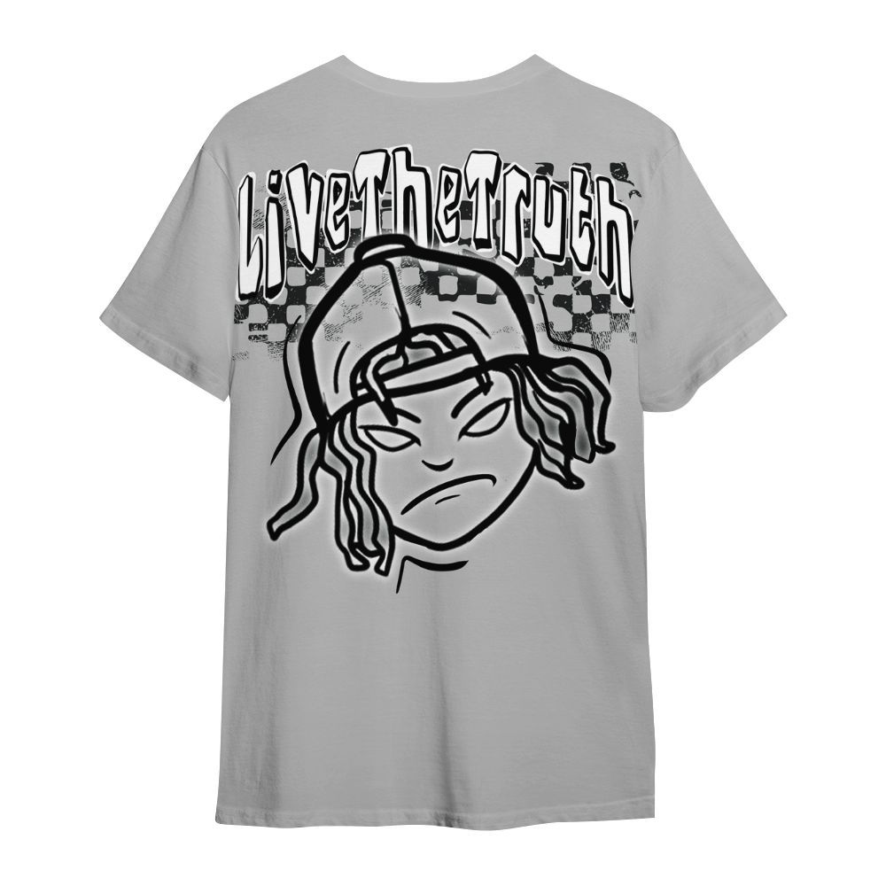 Shirt To Match Low 85 Metallic Black 1s - Feel Life Street Style All Over Print