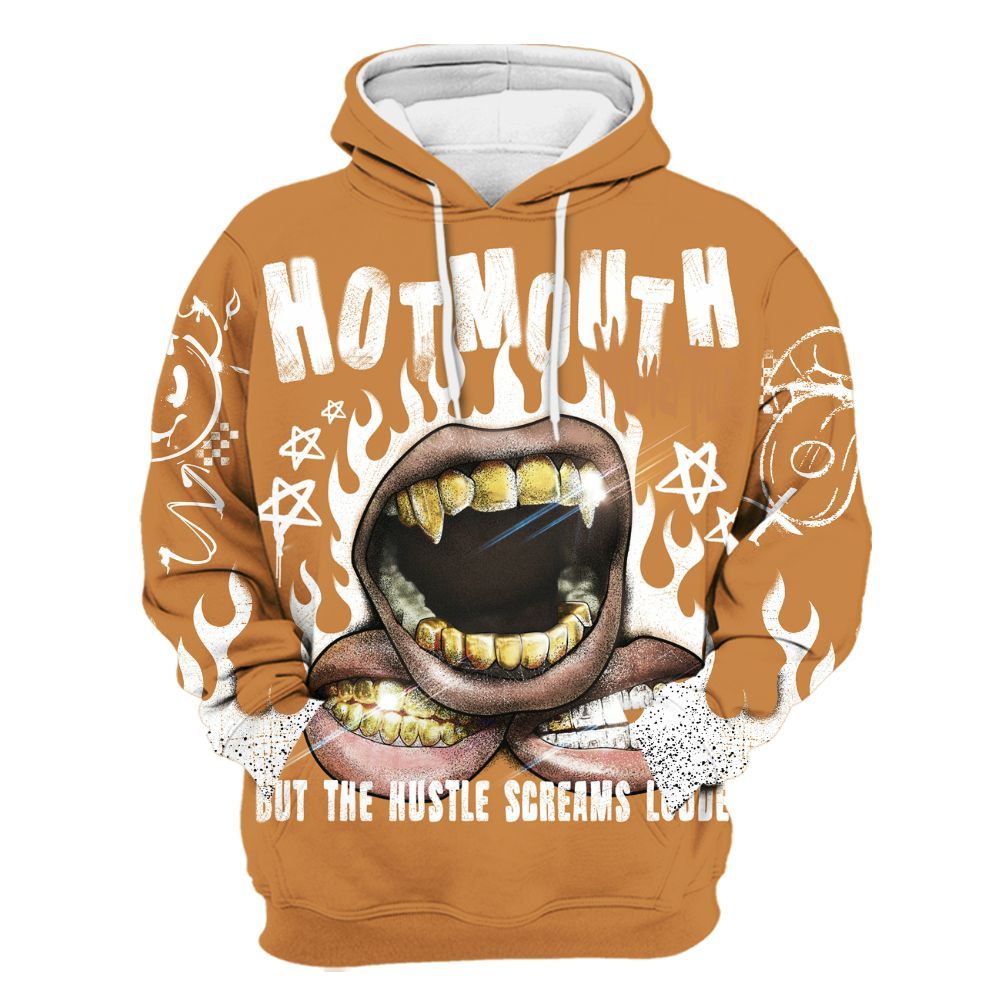 Hoodie To Match Dunk Low Nature Wheat Suede - Mouth Burning Street Style All Over Print