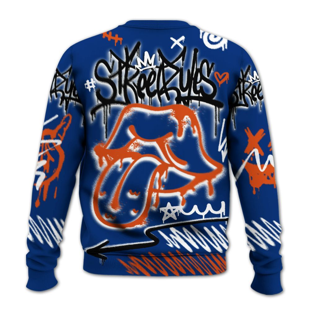 Sweatshirt To Match Mid Knicks 1s - Break Rules Streetwear All Over Print