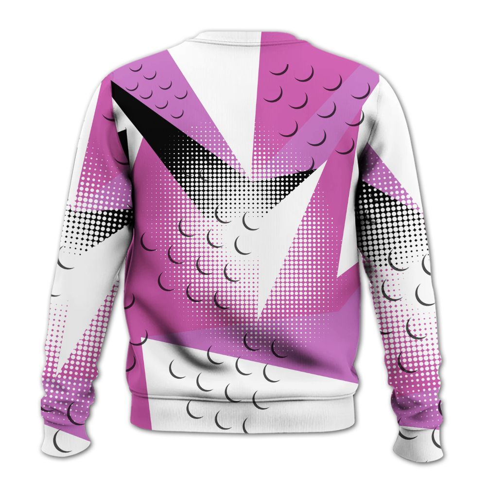 Sweatshirt To Match Hyper Violet 4s - Poly Custom Name Number 23 5s All Over Print