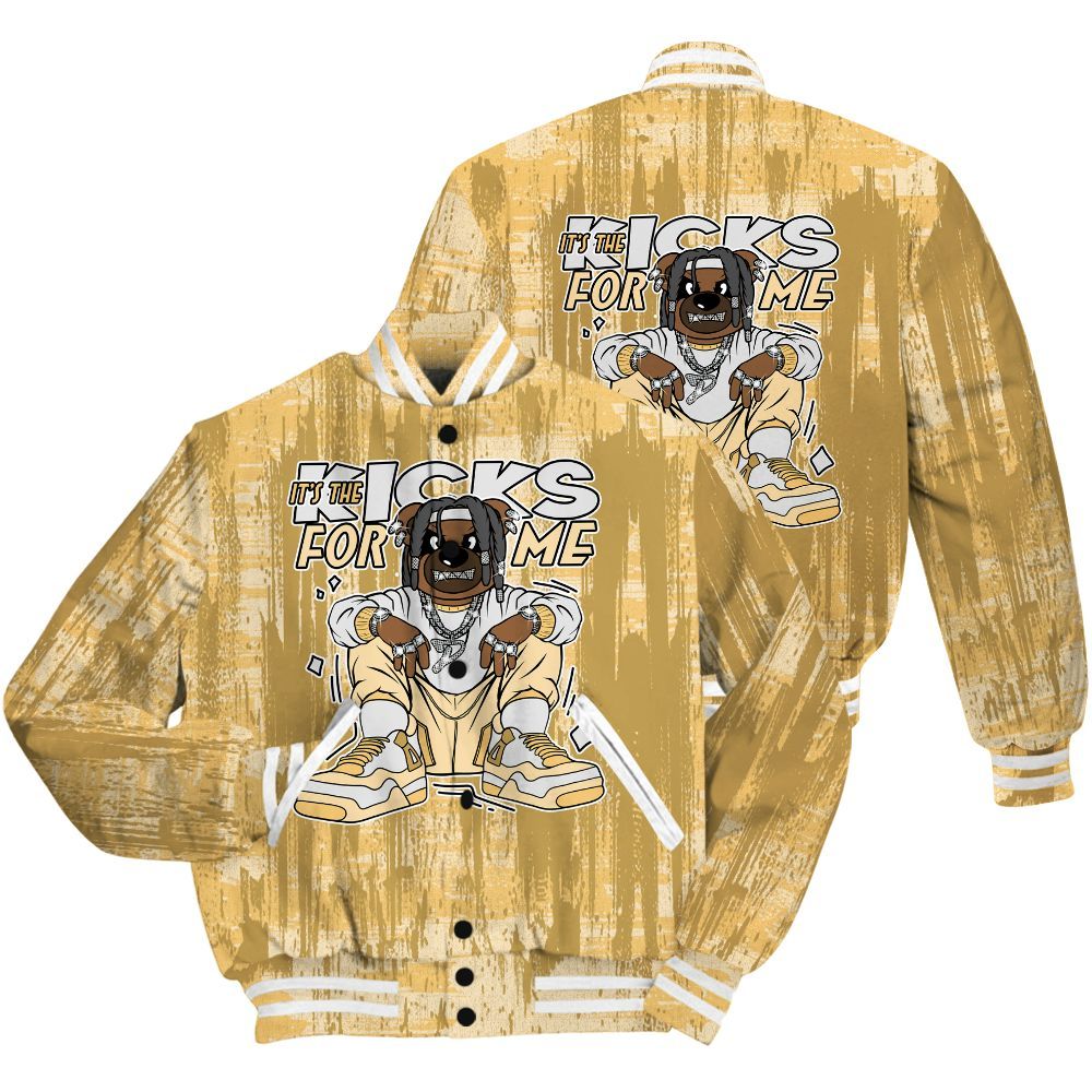 Varsity Jacket To Match Craft Paris 6s Shirt - Sneakers Bear Glitch Art All Over Print